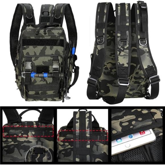 FishingPepo Fishing Backpack Tackle Storage Bag Fishing Gear and Equipment with - Picture 5 of 8